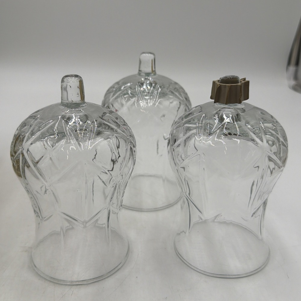 LOT OF 3 HOMCO 11090 Hurricane XLarge PEG Votive Cup Candle Holders 1 W/Grommett